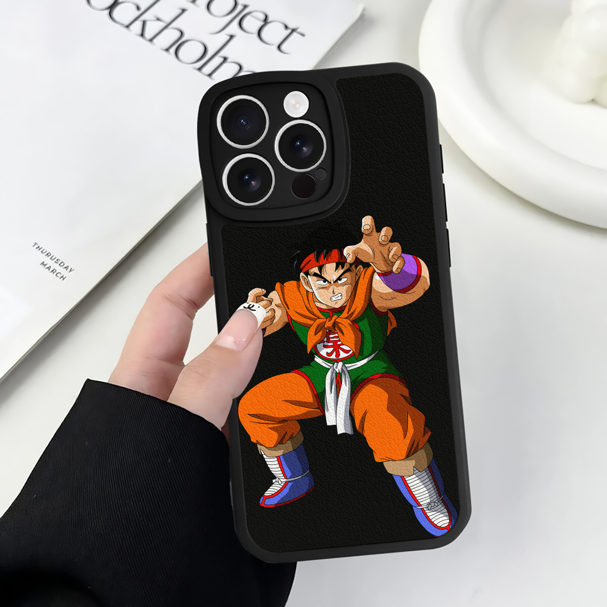 （画像用） ドラゴンボール DRAGON BALL 【iPhone 16シリーズ対応】シリコンスマホケース（レザー調） 材質：シリコン